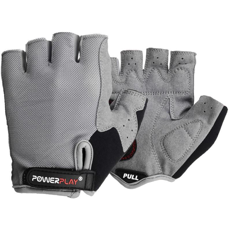 Велорукавички PowerPlay 5295 Сірі XS