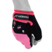 Рукавички для фітнесу PowerPlay 3492 жіночі Чорно-Рожеві M