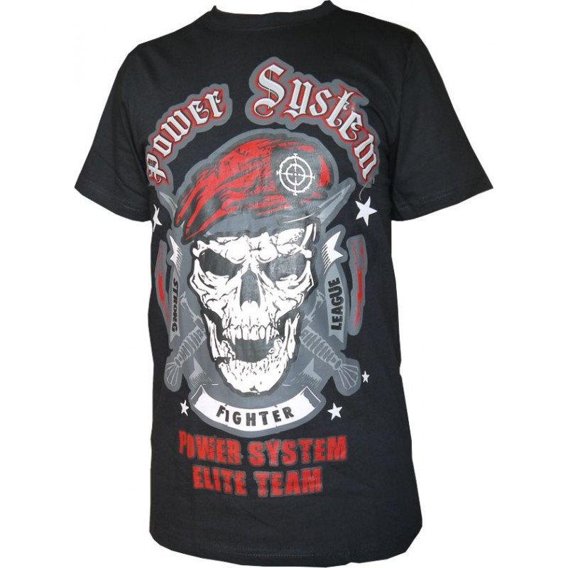 Футболка для фітнесу та бодібілдингу Power System PS-8003 Baretta Black S Футболка для фітнесу та бодібілдингу Power System PS-8003 Baretta Black S