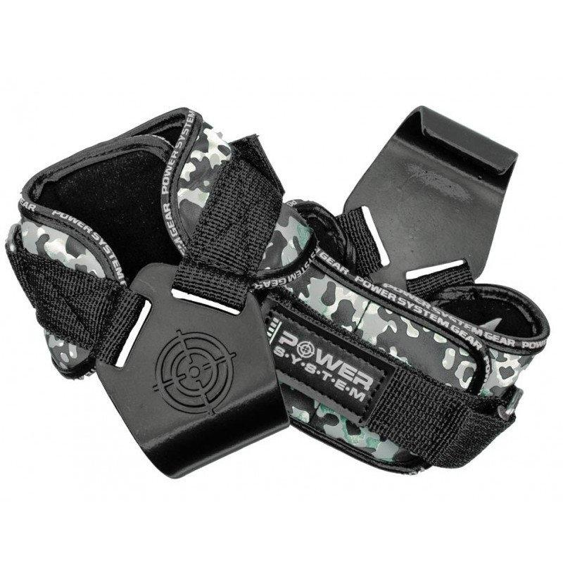 Гаки для тяги на зап“ястя Power System PS-3370 Hooks Camo Black/Grey L