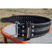 Пояс для пауерліфтингу Power System PS-3800  PowerLifting шкіряний Black/Grey Line XXL