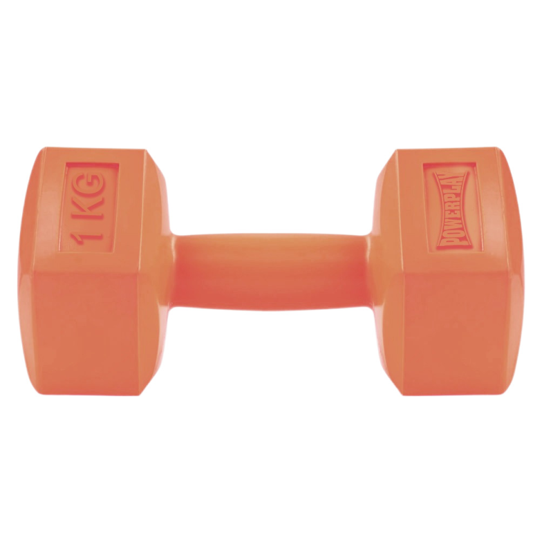 Гантель композитна PowerPlay 4124 Hercules 1 кг. Помаранчева (1 шт.)