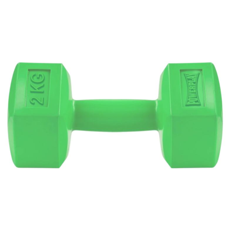 Гантель композитна PowerPlay 4124 Hercules 2 кг. Зелена  (1шт.)