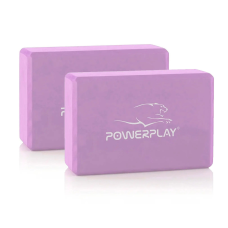 Блок для йоги 2 шт. (пара) PowerPlay 4006 Yoga Brick EVA Фіолетові