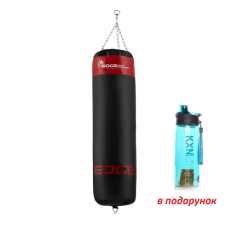 Боксерський мішок EDGE Lords 140*40см. вага 40 кг. EWW наповнений Black/Red