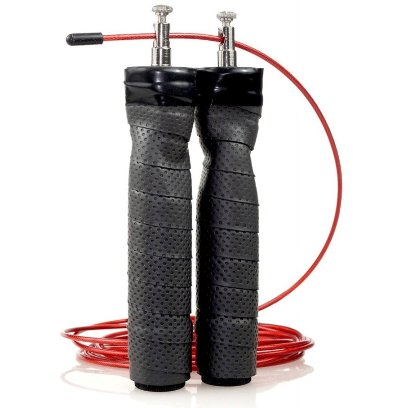 Скакалка швидкісна 7SPORTS Cross Rope 3м. на підшипниках SK-1 7S чорно-червона