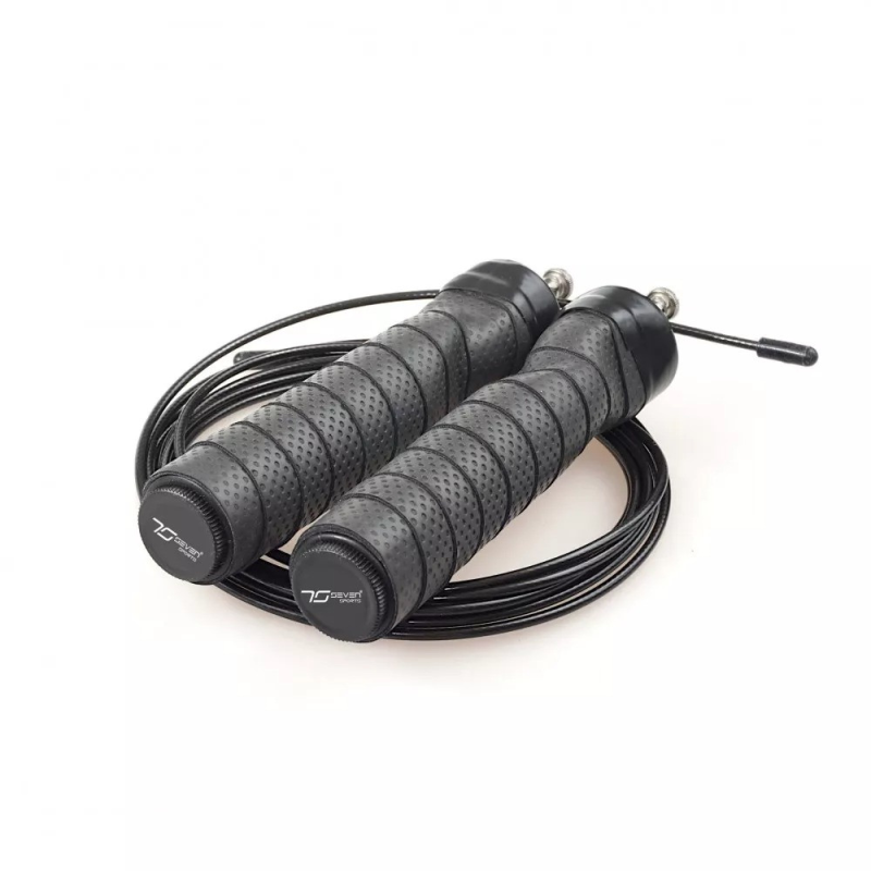 Скакалка швидкісна 7SPORTS Cross Rope 3м. на підшипниках SK-1 7S чорна