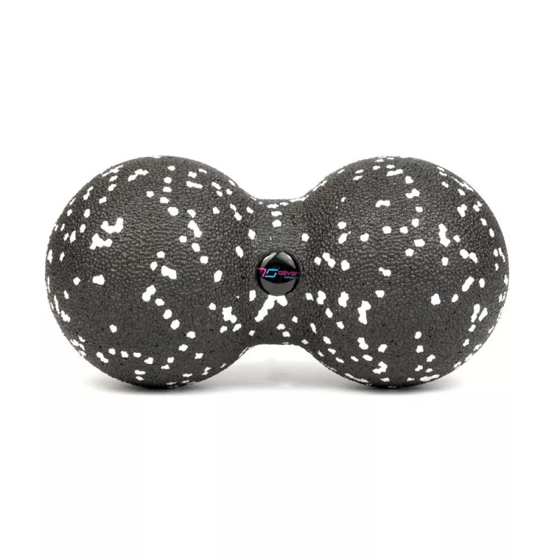 Масажний м“яч подвійний 7SPORTS EPP DuoBall (15*8см.) чорно-білий