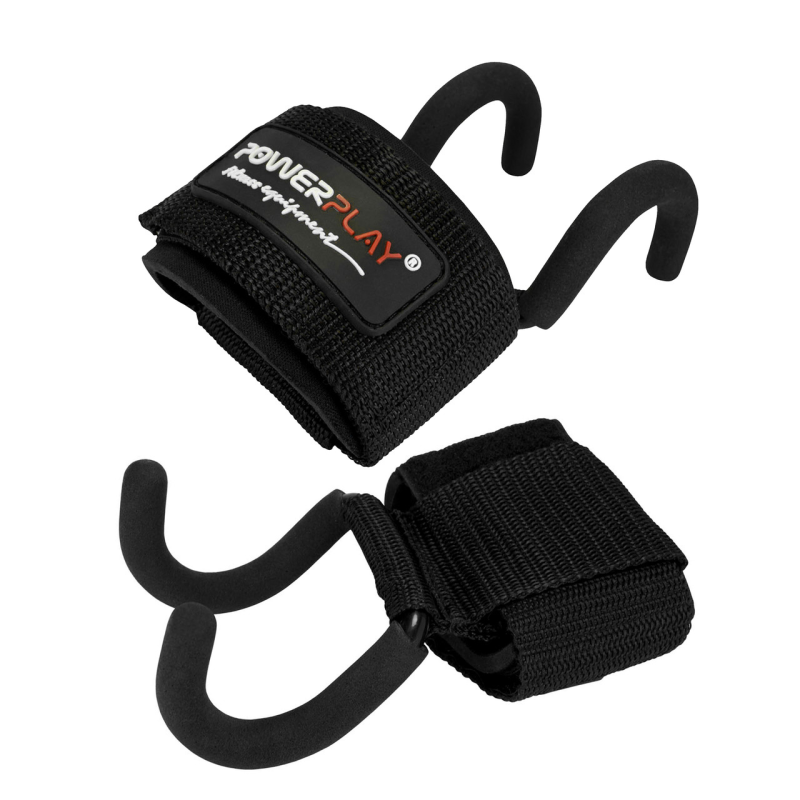 Гаки для тяги на зап“ястя PowerPlay 7060 Чорні