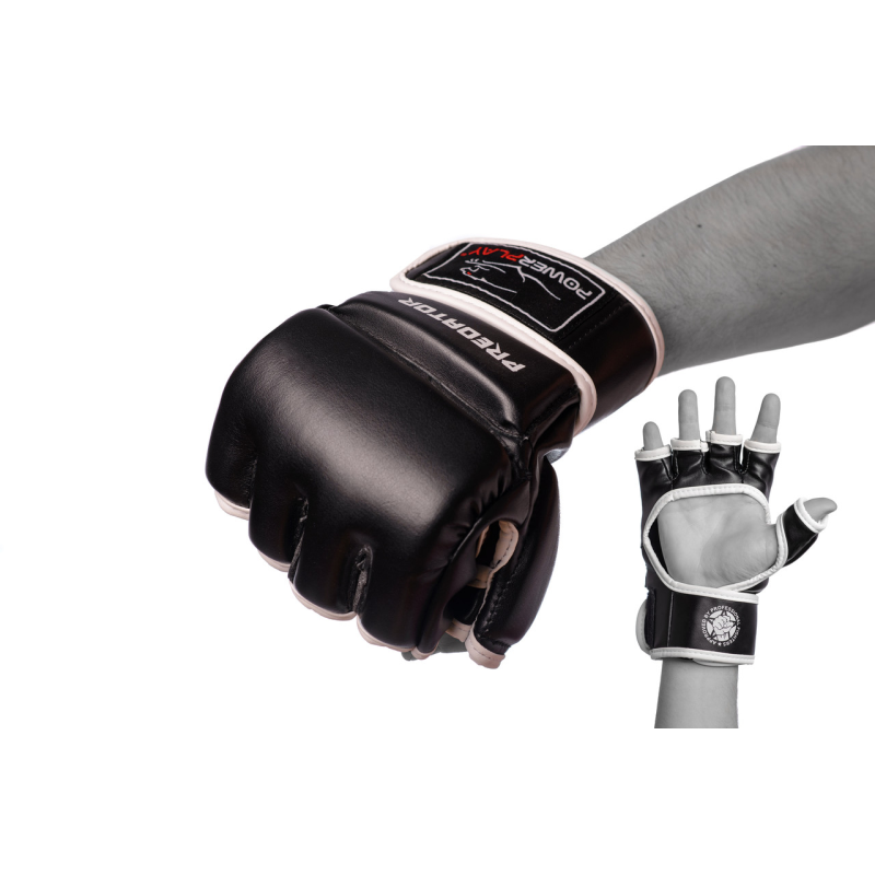 Рукавиці для MMA PowerPlay 3056 Чорні S