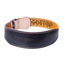 Пояс для важкої атлетики PowerPlay 5084 шкіряний Чорно-Жовтий XL