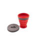 Стакан складаний силіконовий Tramp з кришкою 200 ml terracota (UTRC-126-terracota)