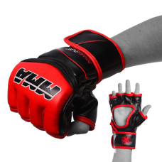 Рукавиці для MMA PowerPlay 3055 Червоно-Чорні L