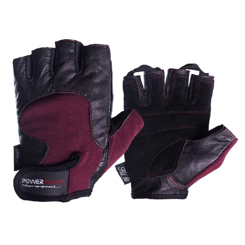 Рукавички для фітнесу PowerPlay 2154 Чорно-Коричневі M