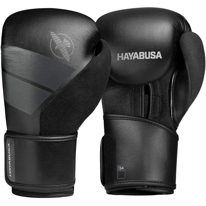 Боксерські рукавиці Hayabusa S4 - Чорні 12oz (Original) Шкіра
