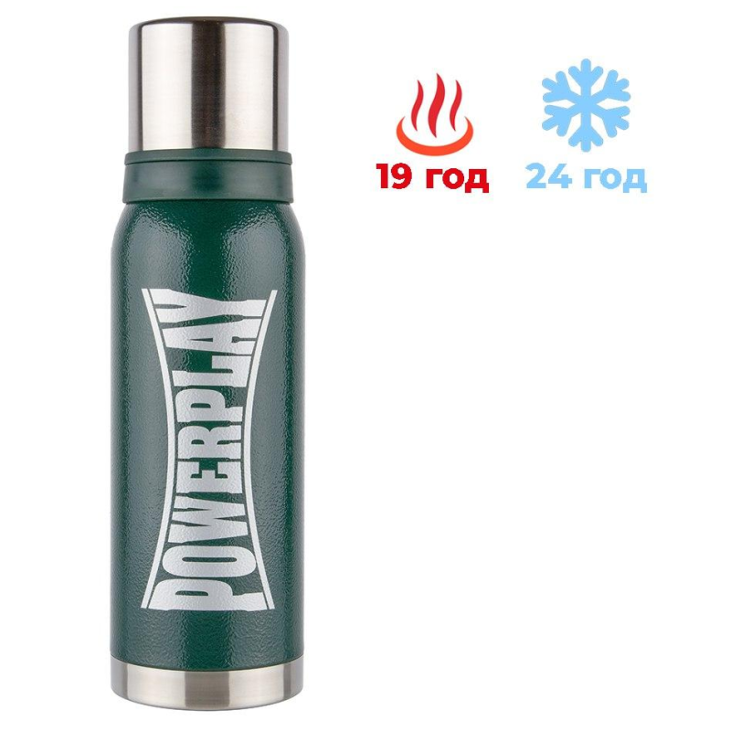 Термос PowerPlay 9001 Зелений 1200 мл