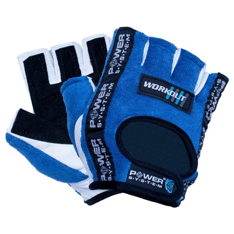Рукавички для фітнесу Power System PS-2200 Workout Blue S Рукавички для фітнесу Power System PS-2200 Workout Blue S