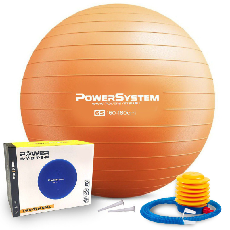 М“яч для фітнесу (фітбол) Power System PS-4012 Ø65 cm PRO Gymball Orange