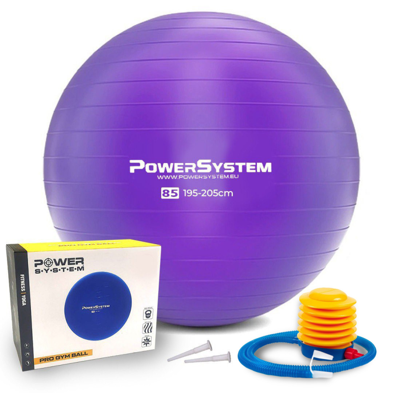 М“яч для фітнесу (фітбол) Power System PS-4018 Ø85 cm PRO Gymball Purple