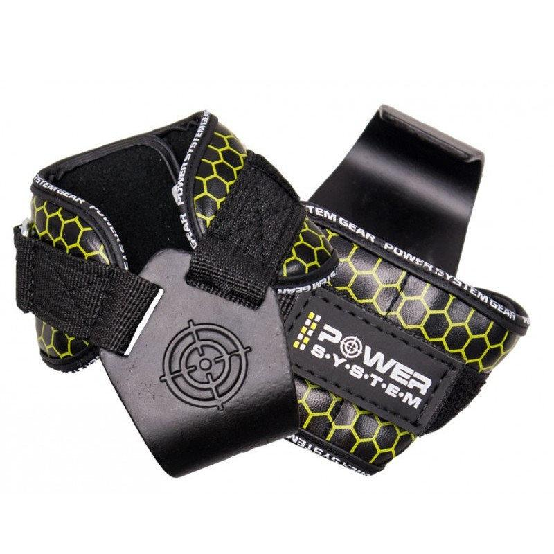 Гаки для тяги на зап“ястя Power System PS-3360 Hooks V2 Black/Yellow XL