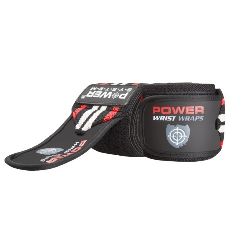 Кистьові бинти Power System PS-3500 Wrist Wraps Red/Black