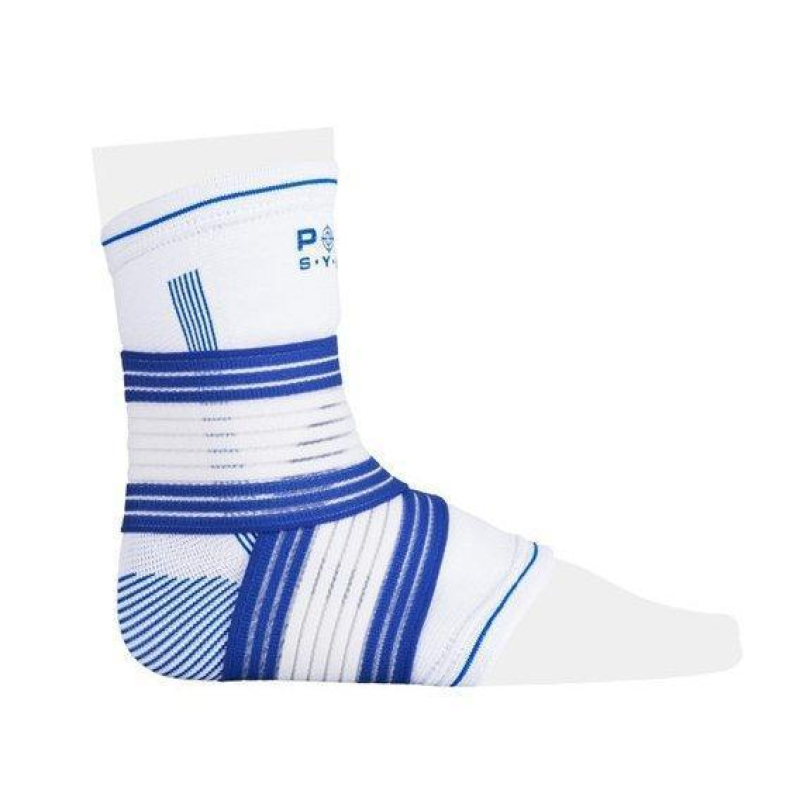 Бандаж на голеностоп Power System PS-6009 Ankle Support Pro Blue/White (1шт.) L/XL
