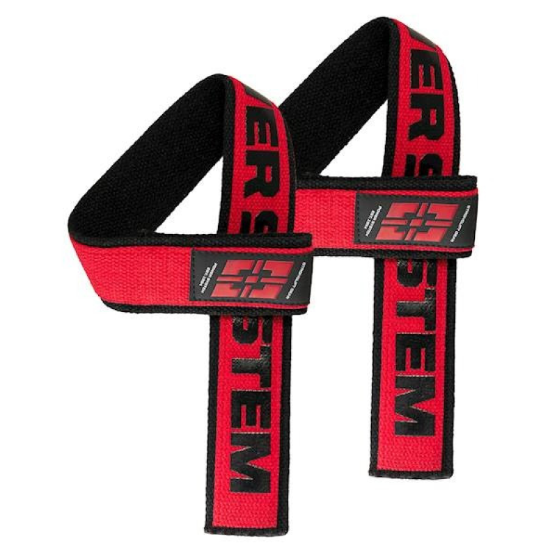 Лямки для тяги Power System PS-3401 Lifting Straps Duplex Black/Red Лямки для тяги Power System PS-3401 Lifting Straps Duplex Black/Red