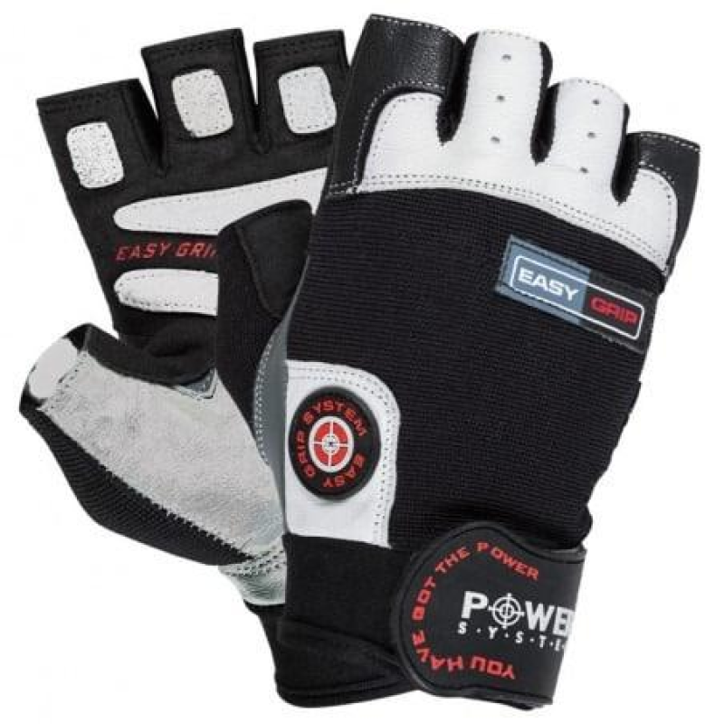 Рукавички для фітнесу Power System PS-2670 Easy Grip Black/White M