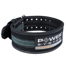 Пояс для пауерліфтингу Power System PS-3800  PowerLifting шкіряний Black/Grey Line XXL