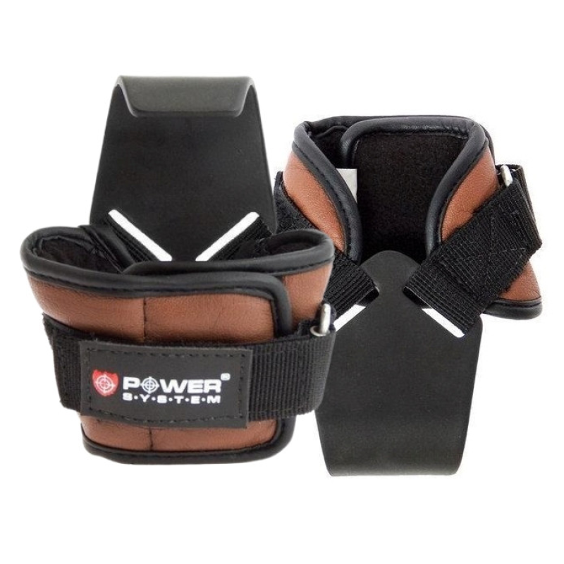 Гаки для тяги на зап“ястя Power System PS-3300 Hooks Brown L