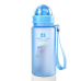 Пляшка для води CASNO 400 мл MX-5028 More Love Блакитна з соломинкою