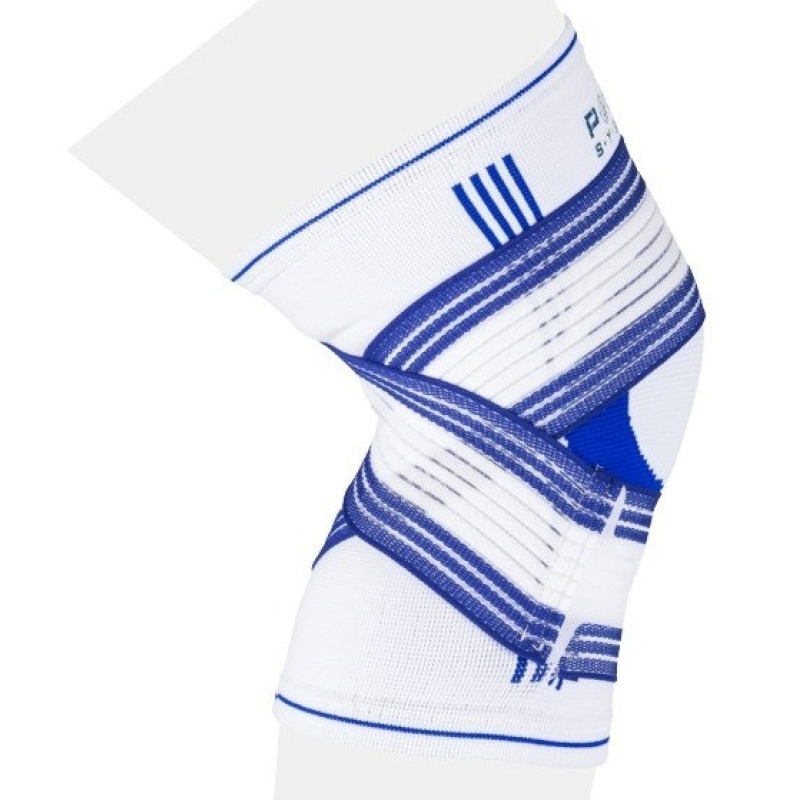 Наколінник Power System PS-6008 Knee Support Pro Blue/White (1шт.) S/M