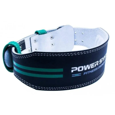 Пояс для важкої атлетики Power System PS-3260 Fitness Dedication шкіряний Black/Green L