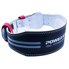 Пояс для важкої атлетики Power System PS-3260 Fitness Dedication шкіряний Black/Red M