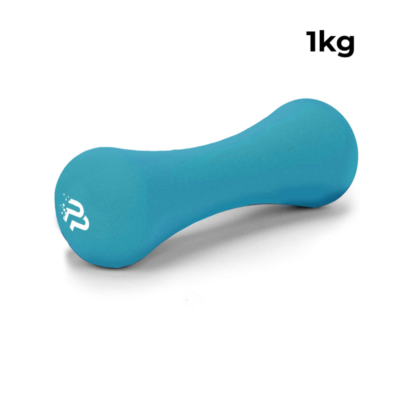 Гантель неопренова PowerPlay 4126 Spartacus 1 кг. Блакитна (1шт.)