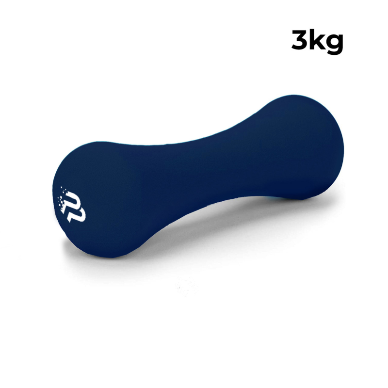 Гантель неопренова PowerPlay 4126 Spartacus 3 кг. Темно-синя (1шт.)