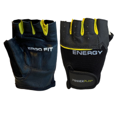 Рукавички для фітнесу PowerPlay 9058 Energy чорно-жовті L