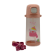 Пляшка для води CASNO 690 мл KXN-1219 Рожева (Свинка) з соломинкою
