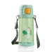 Пляшка для води CASNO 690 мл KXN-1219 Зелена (Зебра) з соломинкою