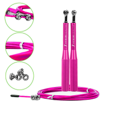 Скакалка швидкісна 4yourhealth Jump Rope Premium 3м металева на підшипниках 6863 Рожева