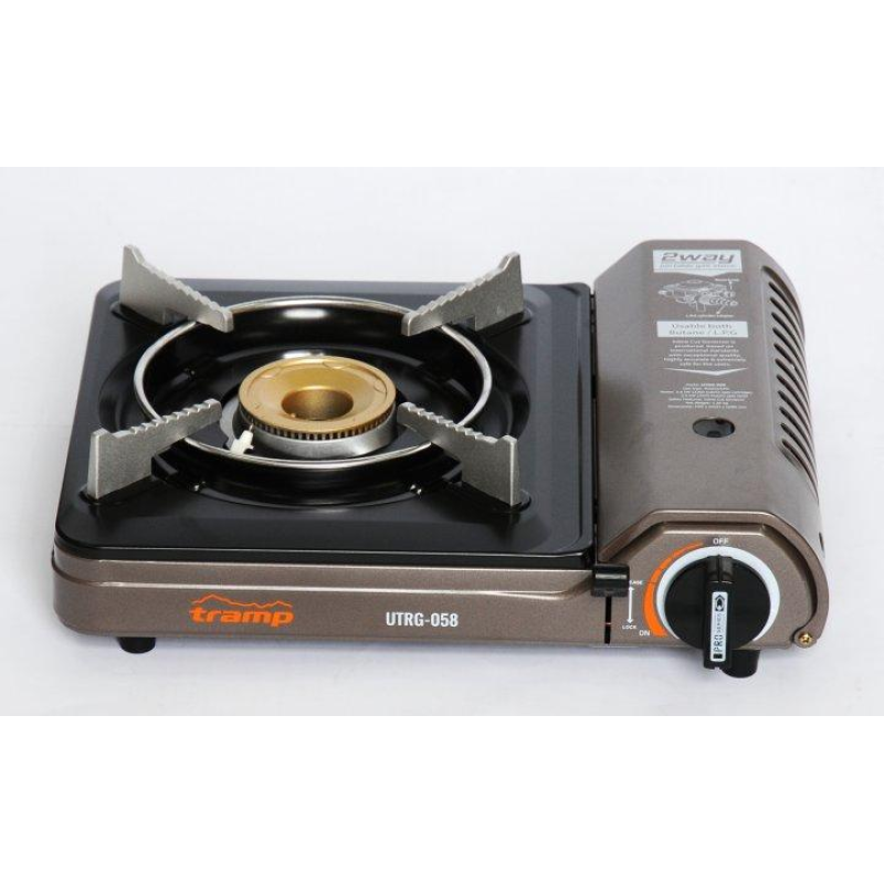 Плита туристична Tramp портативна з перехідником на великий балон (UTRG-058)