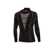 Термокофта з комірцем (лонгслів) X TECH Maglia Race 3 Munica Lunga  lupetto Nero S/M Чорна