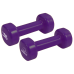 Гантелі вінілові PowerPlay 4125 Achilles 2*2.5 кг. Фіолетові (пара - 2шт.)