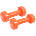 Гантелі вінілові PowerPlay 4125 Achilles 2*1 кг. Помаранчеві (пара - 2шт.)