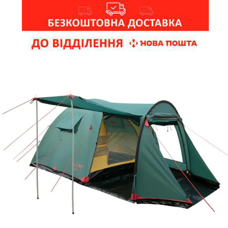 Намет Tramp Anaconda 4 (v2) 4 місний Зелений (TRT-078)(UTRT-078)