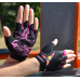 Рукавички для фітнесу MadMax MFG-770 Flower Power Gloves Black/Pink M