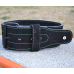 Пояс для важкої атлетики MadMax MFB-301 Suede Single Prong шкіряний Black/Green L