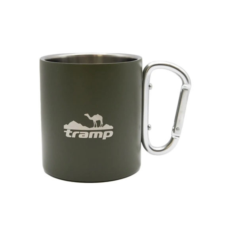 Термокухоль з карабіном Tramp 350 мл олива UTRC-122-olive