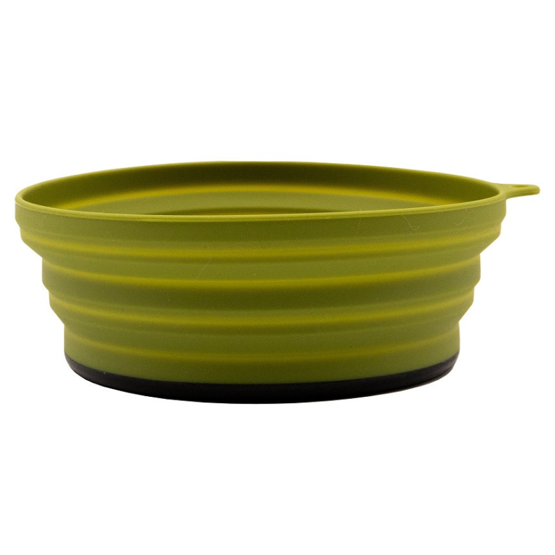 Тарілка Tramp силіконова з пластиковим дном олива 550 мл (TRC-123-oliva)(UTRC-123)