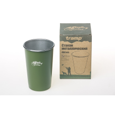 Металевий Стакан Tramp (450мл) оливковий TRC-099